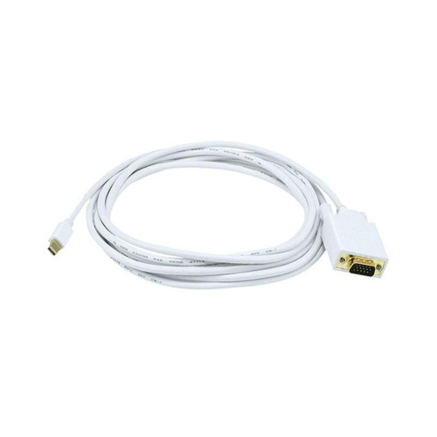 Monoprice Mini Displayport To Vga Cable-white 10ft (6004)