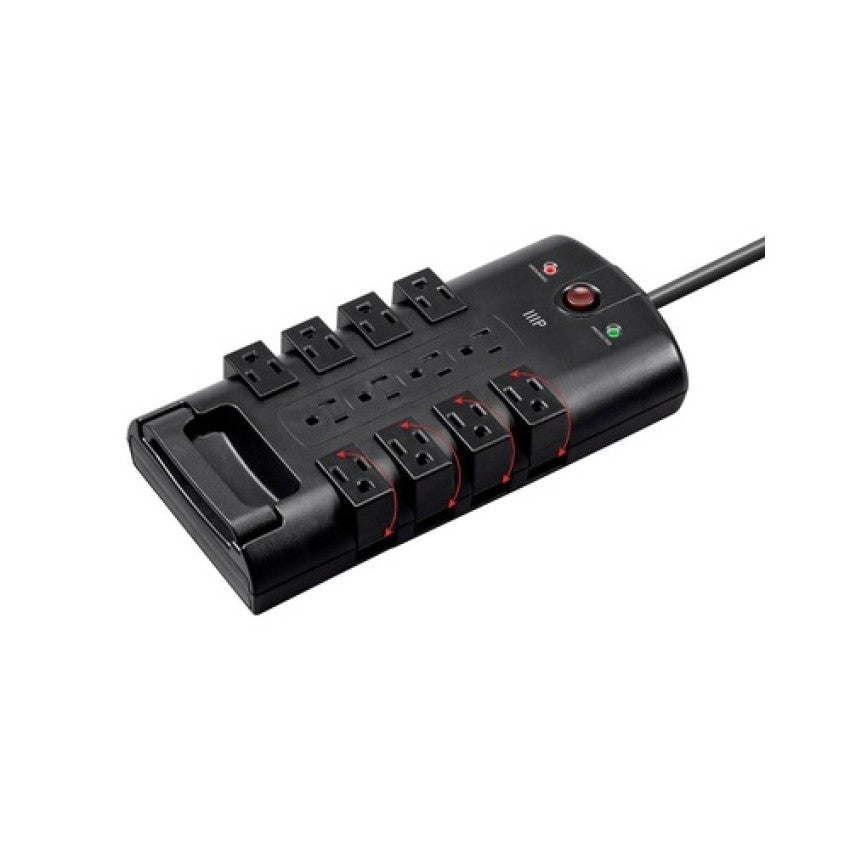 Monoprice Rotating Power Block 10ft - 12 Outlet (15874)