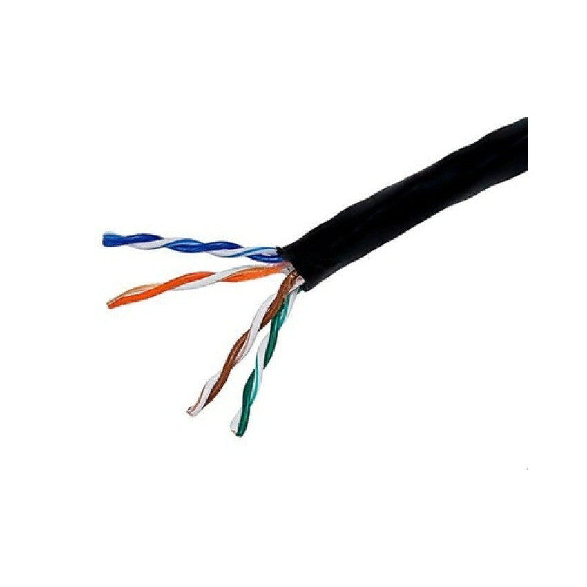 Monoprice Cat5e Utp Stranded (cm)1000ft - Black (886)
