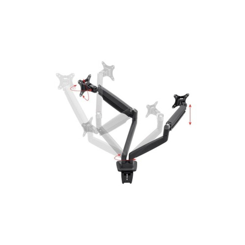 Monoprice Dual Monitor Adjustgas Spring Desk Mount (15525)
