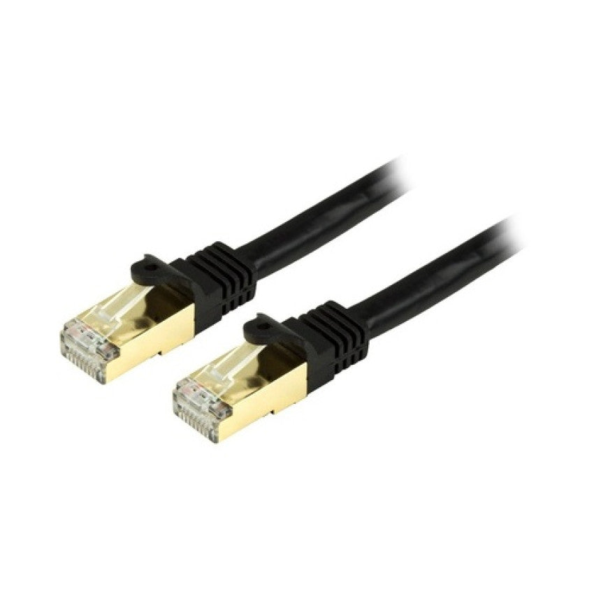 StarTech 15 Ft Cat6a Ethernet Cable - Stp Black (C6ASPAT15BK)