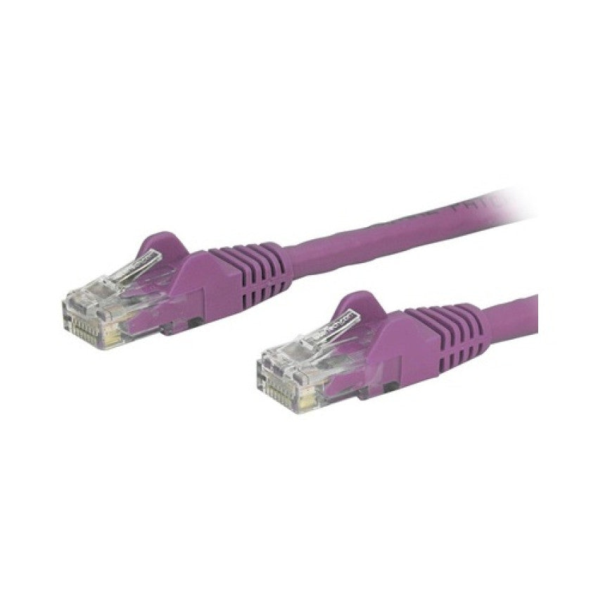 StarTech 20ft Cat6 Ethernet Cable Purple 100w Poe (N6PATCH20PL)