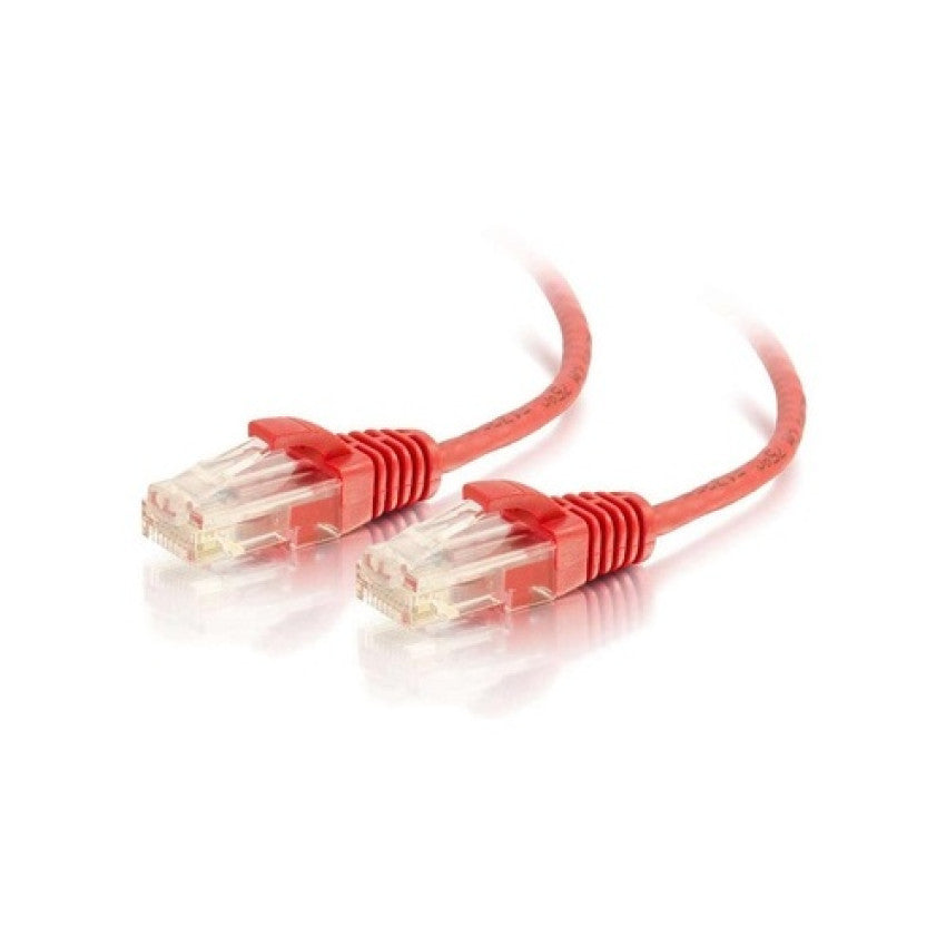 C2G 10ft Slim Cat6 Cable Utp Red (01169)