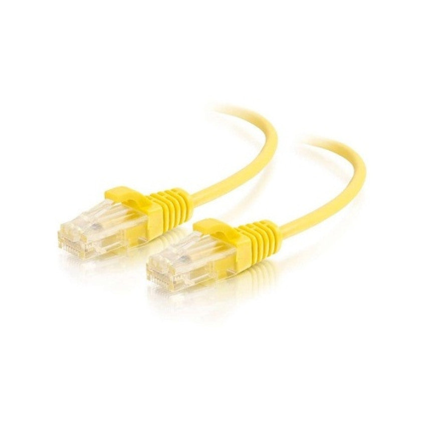 C2G 1ft Slim Cat6 Cable Utp Yellow (01170)