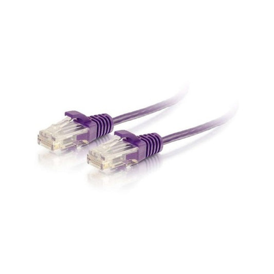 C2G 7ft Slim Cat6 Cable Utp Purple (01183)