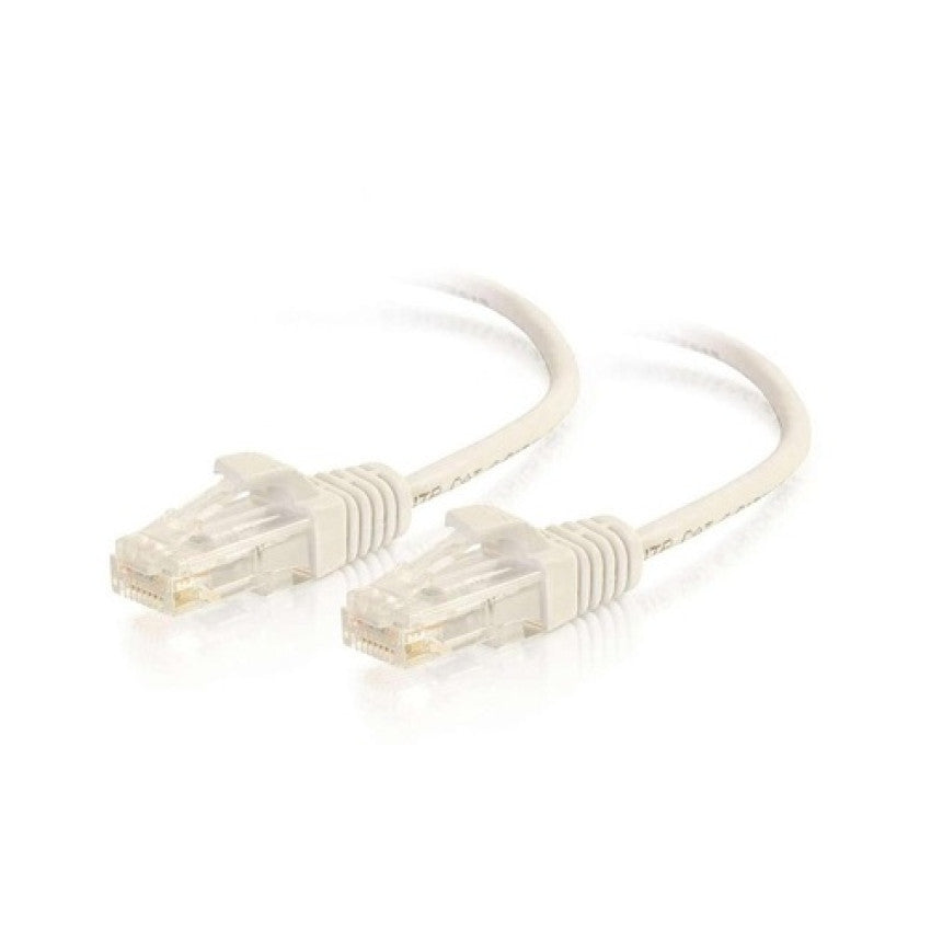 C2G 10ft Slim Cat6 Cable Utp White (01189)