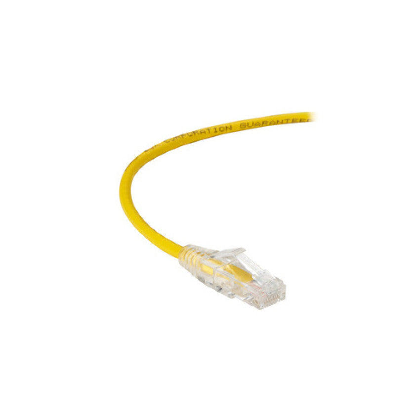 Black Box Cat6a 500-mhz Snagless 28awg Stranded Ethernet Patch Cable-unshielded (utp), Cm Pvc (rj45 M/m), Yellow, 2-ft. (0.6-m) (C6APC28YL02)