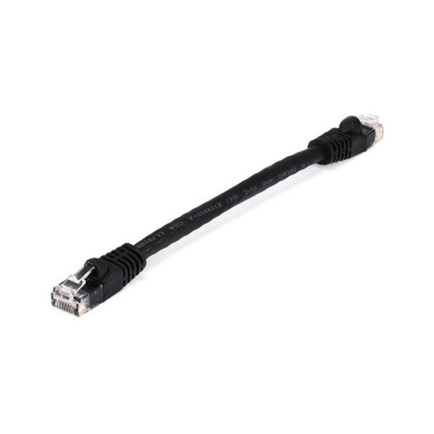 Monoprice Cat5e Patch Cable_ 6-inch Black (4974)