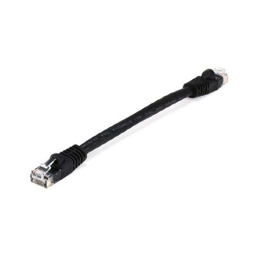 Monoprice Cat5e Patch Cable_ 6-inch Black (4974)