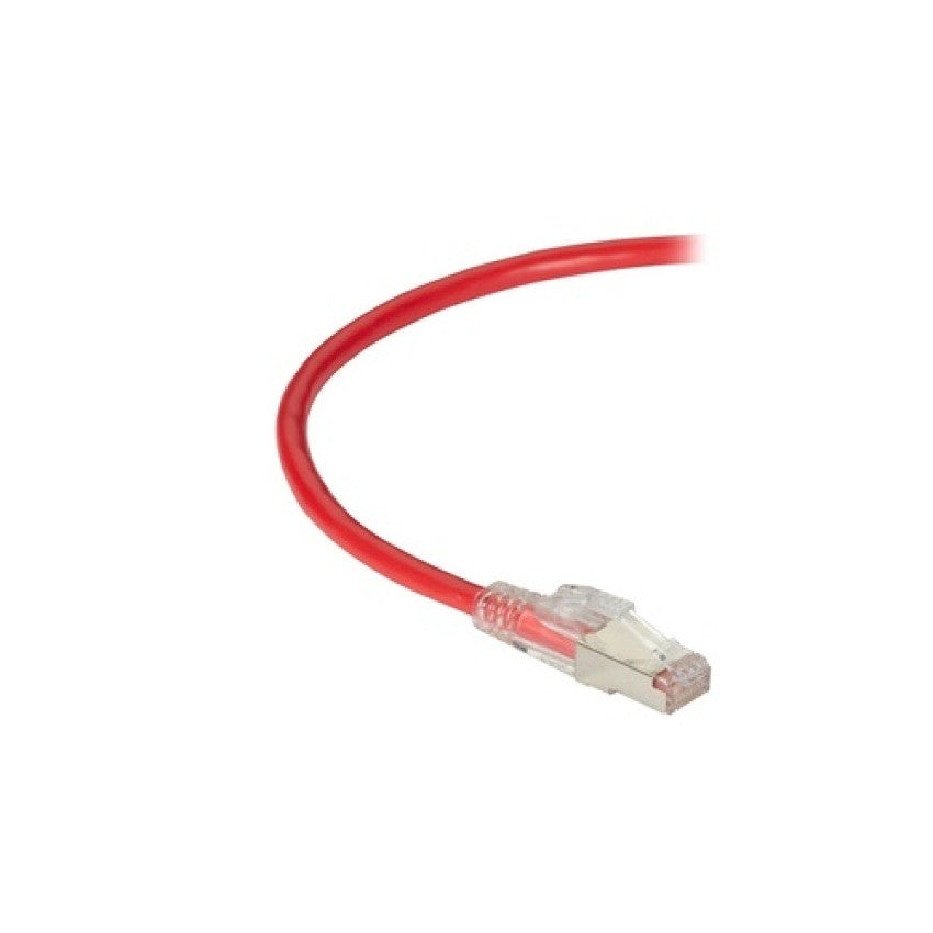 Black Box Cat6a 650-mhz Locking Snagless Stranded Ethernet Patch Cable-shielded (s/ftp), Cm Pvc (rj45 M/m), Red, 15-ft. (4.6-m) (C6APC80SRD15)