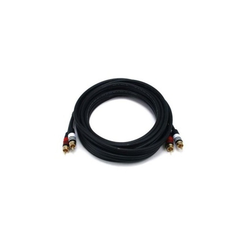 Monoprice Rca Plug/2 Rca Plug M/m Cable -black15ft (5348)