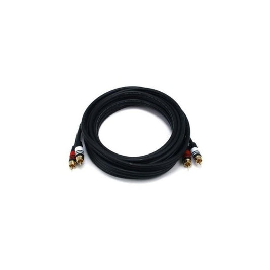 Monoprice Rca Plug/2 Rca Plug M/m Cable -black15ft (5348)
