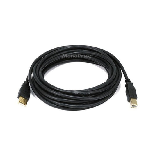 Monoprice Usb 2 A M/b M 28/24awg Cable 15ft (5440)