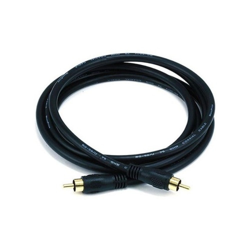 Monoprice Coaxial Audio/video Rca Cable M/m 6ft (619)