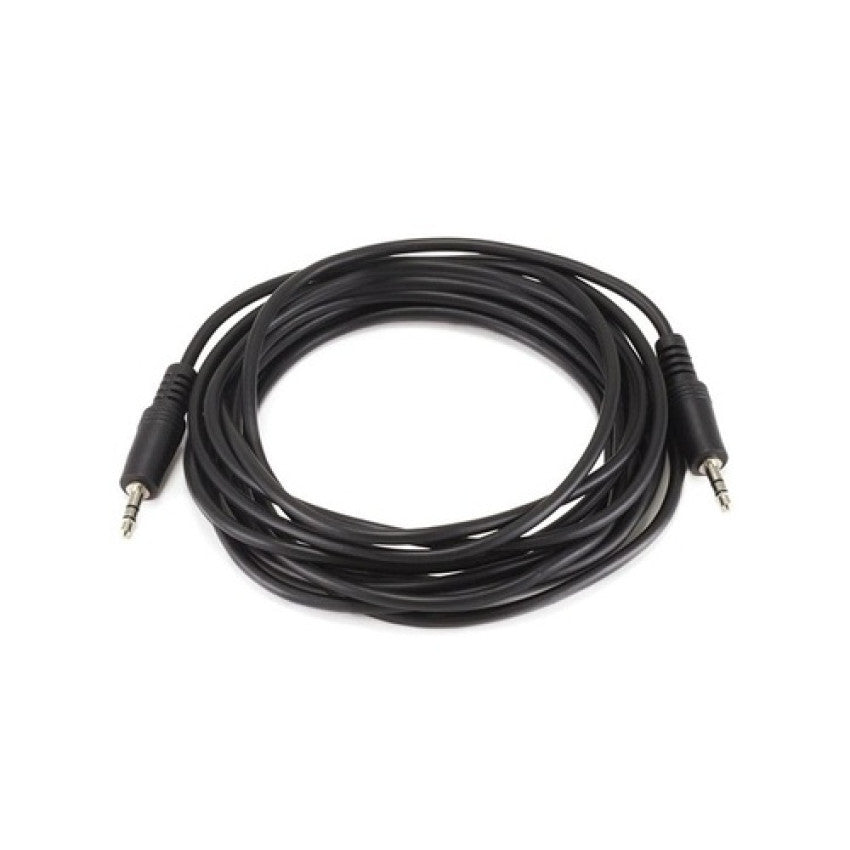 Monoprice Stereo Plug/plug M/m Cable - Black 12ft (645)