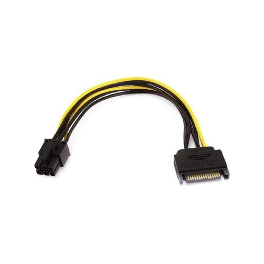 Monoprice Sata 15pin To 6pin Pci Express Card 8in (8494)