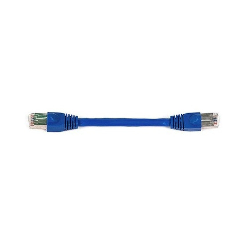 Monoprice Cat6a 24awg Stp Cable_ 6-inch Blue (8600)
