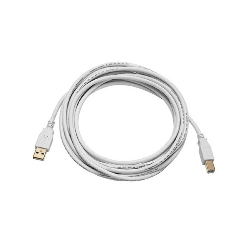 Monoprice Usb 2.0 A M To B M Cable 15ft - White (8618)