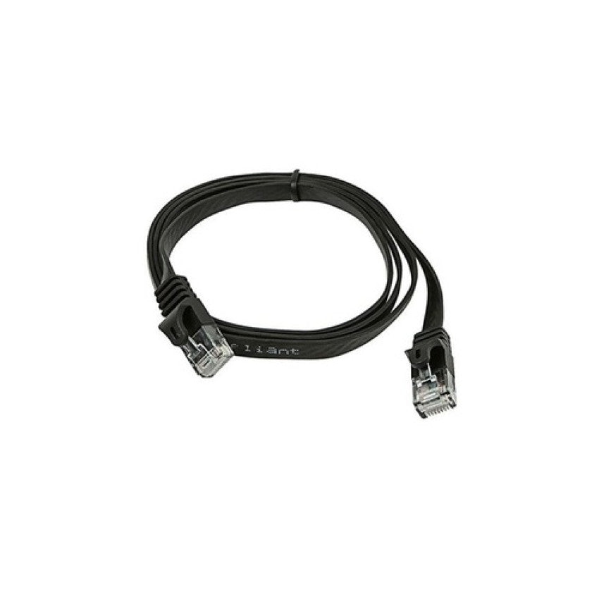 Monoprice Cat5e Flat Patch Cable_ 3ft Black (9547)