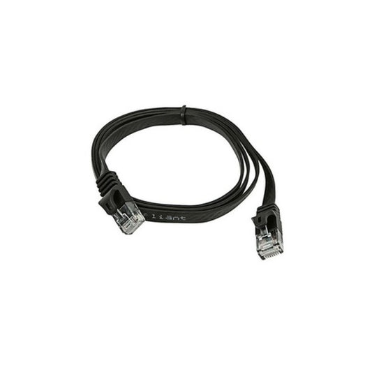 Monoprice Cat5e Flat Patch Cable_ 3ft Black (9547)
