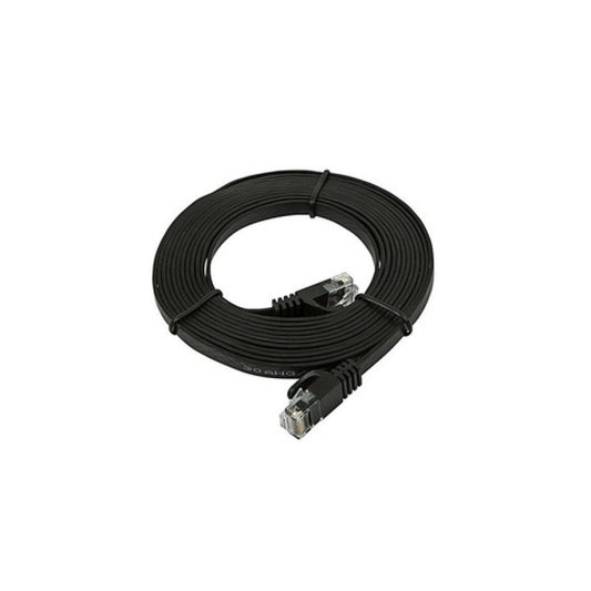 Monoprice Cat5e Flat Patch Cable_ 10ft Black (9550)