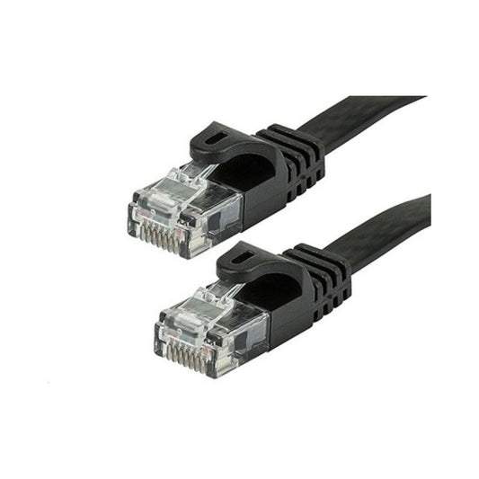 Monoprice Cat5e Flat Patch Cable_ 14ft Black (9551)