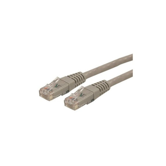 StarTech 1ft Cat6 Ethernet Cable Gray Cat 6 Poe (C6PATCH1GR)
