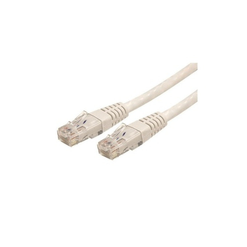 StarTech 1ft Cat6 Ethernet Cable White Cat 6 Poe (C6PATCH1WH)