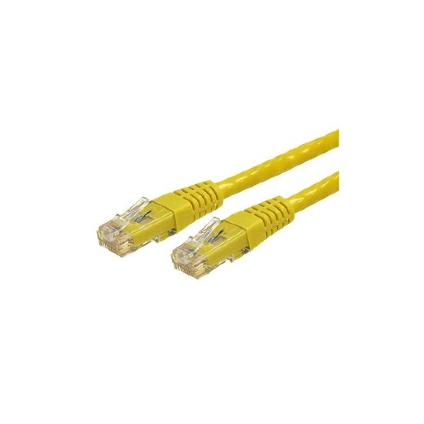 StarTech 25ft Cat6 Ethernet Cable Yellow Cat6 Poe (C6PATCH25YL)