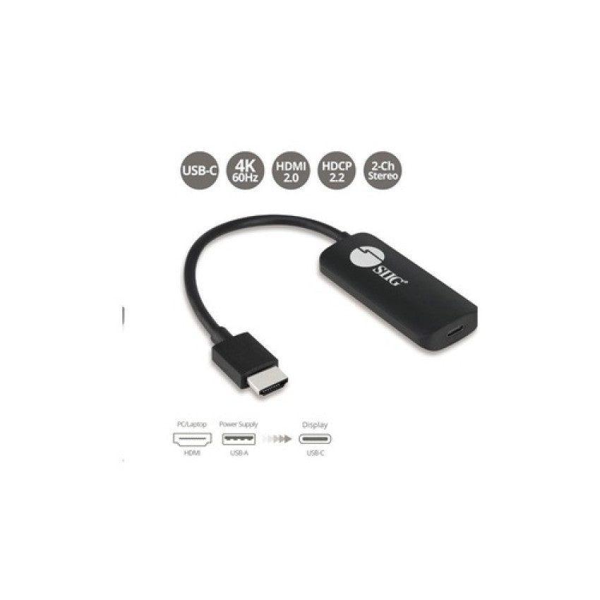 SIIG Hdmi To Usb-c Port 4k 60hz Converter (CBH21711S1)
