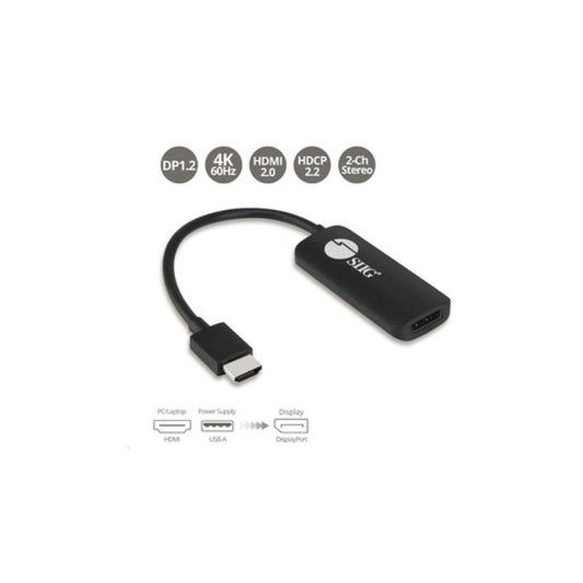 SIIG Hdmi To Displayport 1.2 4k 60hz Adapter (CBH21811S1)