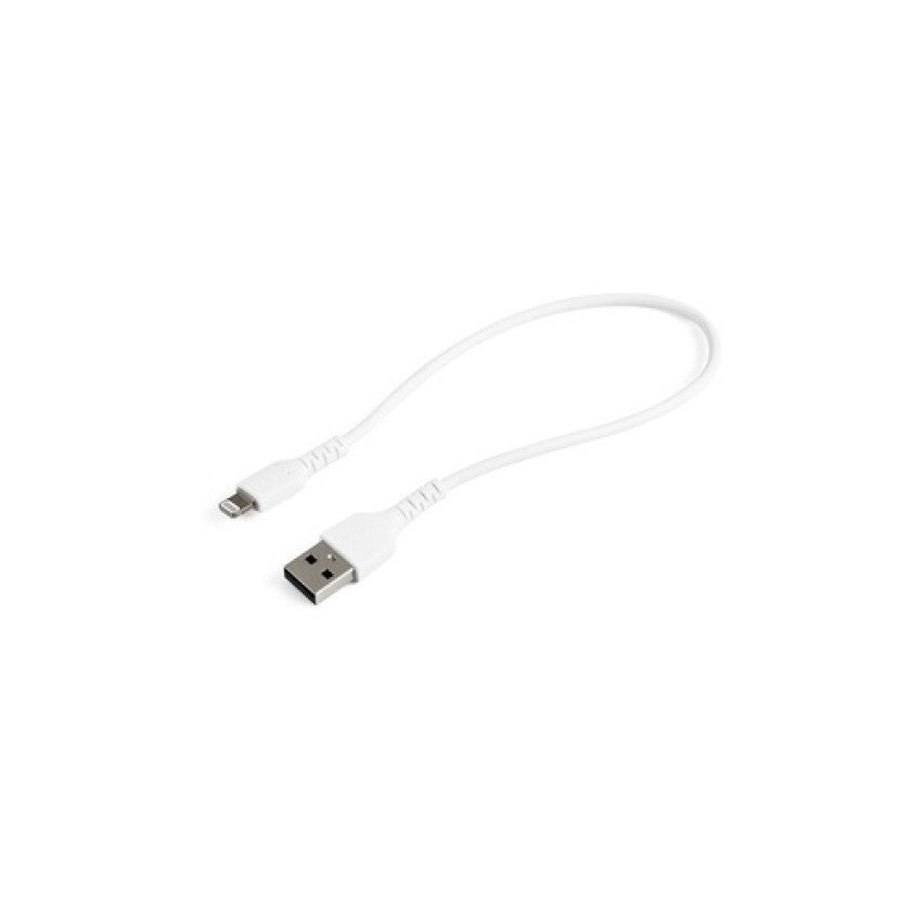 StarTech 12inch Durable Usb-a To Lightning Cable (RUSBLTMM30CMW)