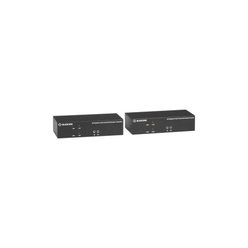 Black Box Kvm Extender Kit Over Fiber-dual-monitor, Displayport 4k30, Usb2.0, Audio, Serial, Local Video Out, Sfp Port, Gsa, Taa (KVXLCDPF200)