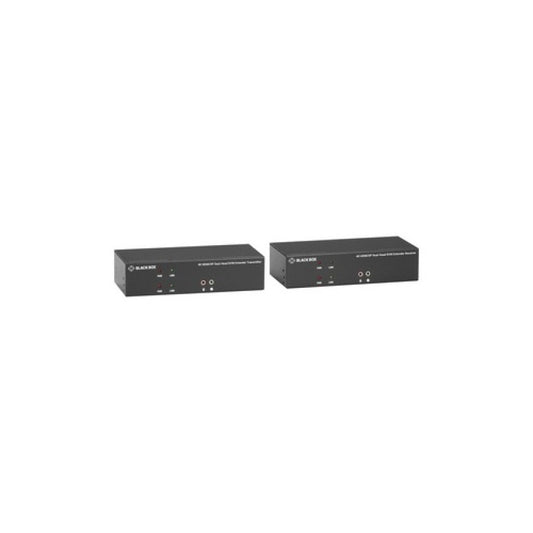 Black Box Kvm Extender Kit Over Catx - Dual-monitor, Hdmi/displayport 4k30, Usb 2.0, Audio, Serial, Local Video Out, Gsa, Taa (KVXLCHDP200)