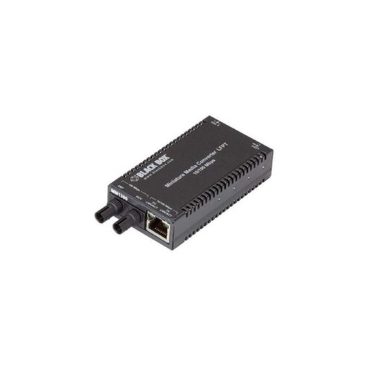 Black Box Fast Ethernet (100-mbps) Media Converter - 10/100-mbps Copper To 100-mbps Multimode Fiber, 1300nm, 2km, St, Gsa, Taa (LHC013AR4)