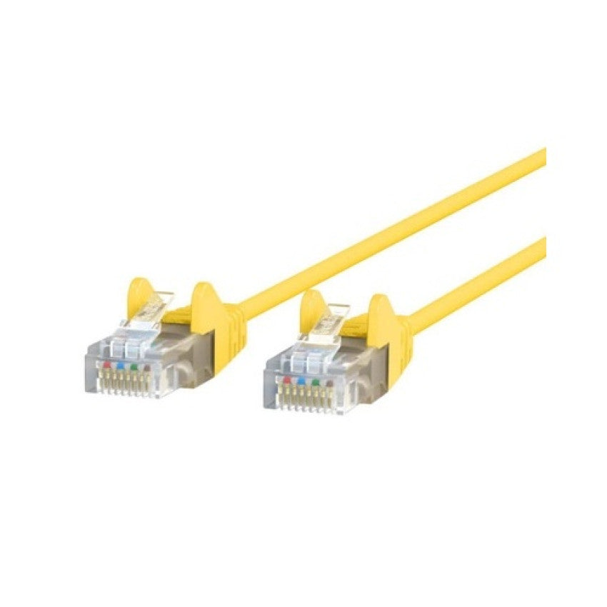 Belkin Cat6 Slim 28awg Cable-yellow-50ft (CE001B50YLWS)