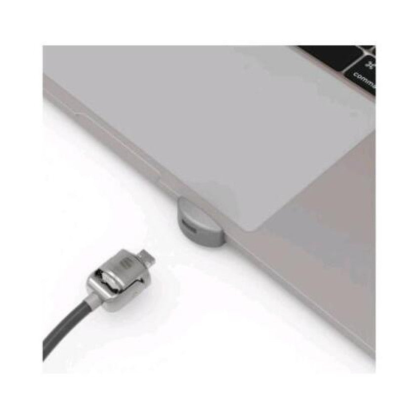 Compulocks Ledge Lock Adapter For Macbook Pro 13in M1 & M2 With Keyed Cable Lock Silver (UNVMBPRLDG01KL)