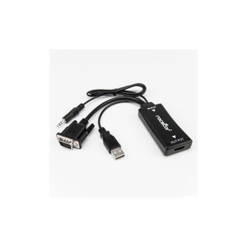 Rocstor Vga To Hdmi Portable Adapter With Usb Au (Y10A218B1)