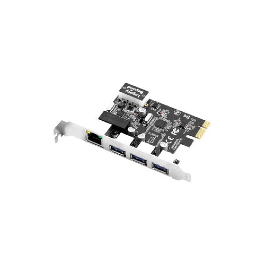 SIIG Usb 3.0 3-port Hub With Lan Pcie Host (LBUS0614S1)