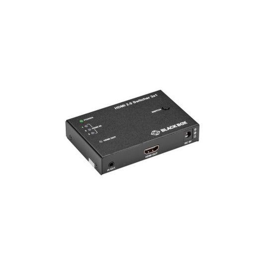 Black Box Hdmi 2.0 4k Video Switch - 3x1, Gsa, Taa (VSWHDMI23X1)