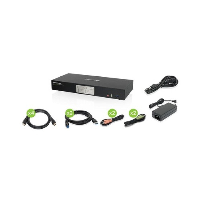 Iogear 2-port 4k Dual View Kvmp With Hdmi -taa (GCS1942H)