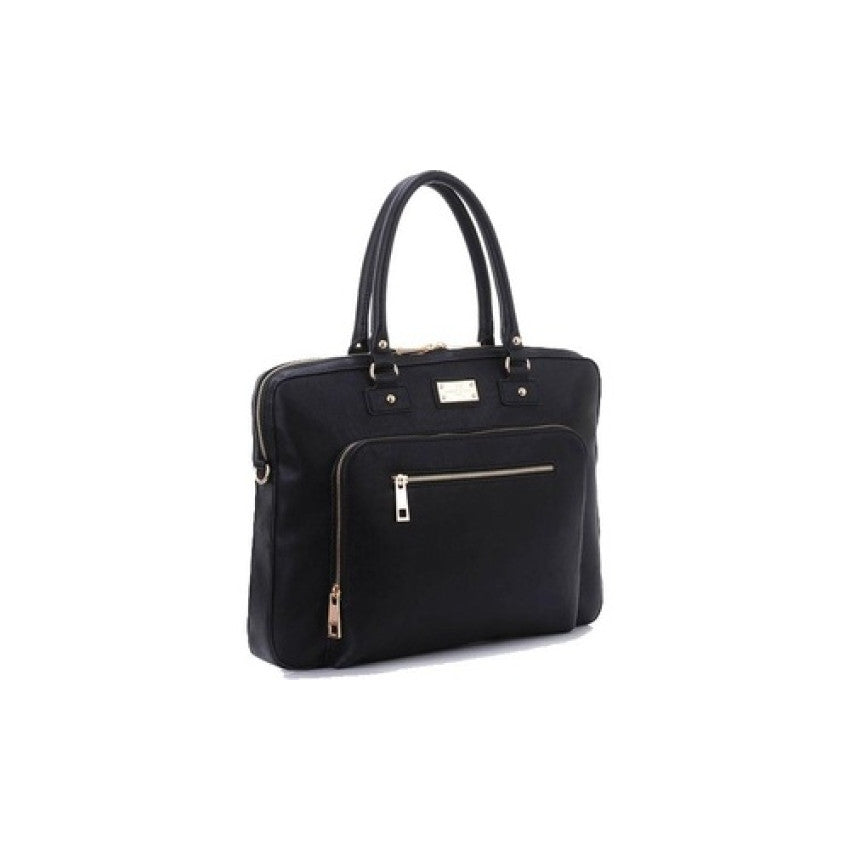 Ecoprintq London Shoulder Bag Black / Black (SLLDNBKBK14)