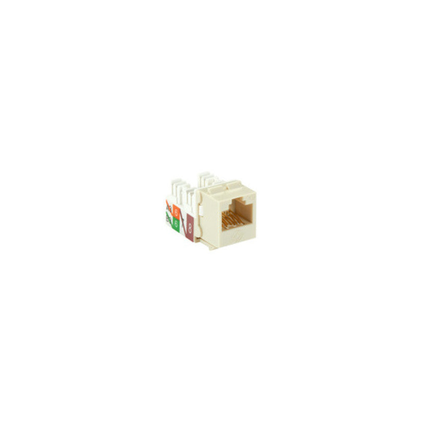 Black Box Cat6a Keystone Jack - Unshielded, Rj45, Office White, Gsa, Taa (C6AJA70OWR2)