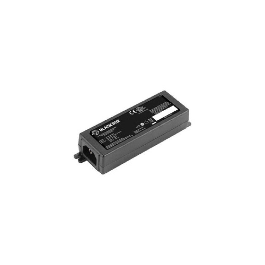 Black Box 10/100/1000base-t Rj45 Poe+ Gigabit Ethernet Injector - 802.3at, 1-port (LPJ001ATR2)