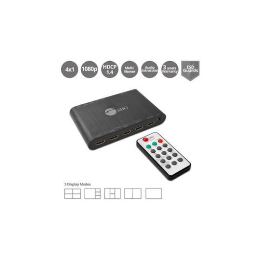 SIIG 4x1 Hdmi Seamless Quadsplit Multiviewer (CEH25R11S1)