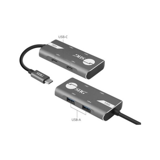 SIIG 4port Usb 3.1 Gen 2 10g Hub 2a2c (JUH40G11S1)