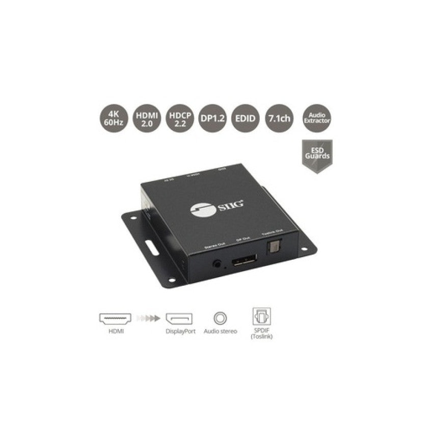 SIIG Hdmi 2.0 To Displayport 1.2 Converter (CEH26A11S1)
