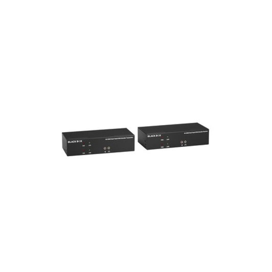 Black Box Kvm Extender Kit Over Catx - Dual-monitor, Hdmi 4k30, Usb 2.0, Audio, Serial, Local Video Out, Taa (KVXLCH200)