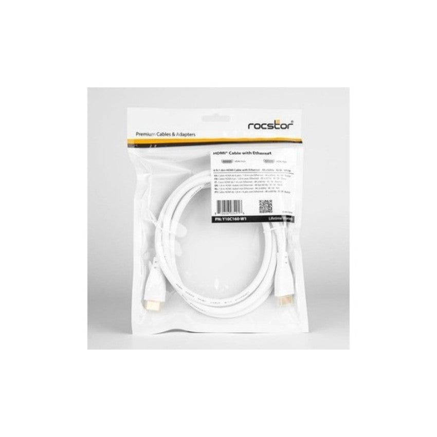 Rocstor 6 Ft Hdmi High Speed Cable M/m (Y10C160W1)