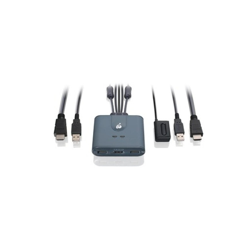 Iogear 2-port Full Hd Kvm Switch With Hdmi And Usb Connections. For 2 Hdmi Pc Share One Keyboard, Mouse And Monitor. (GCS32HU)
